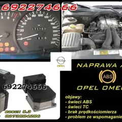 Opel Omega B: kontrolka DTC U0415, ABS, TC, problem z prędkościomierzem. Naprawa modułu ABS, tel. 692274666.